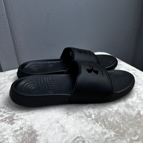 Under Armour Ignite Select Slides size 17 Men Black Sport Sandals Slip On - Picture 3 of 7